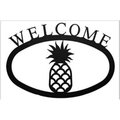 Village Wrought Iron Village Wrought Iron WEL-44-L Large Pineapple Welcome Sign WEL-44-L
